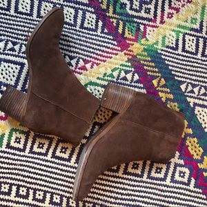 Madewell suede Pauline booties
